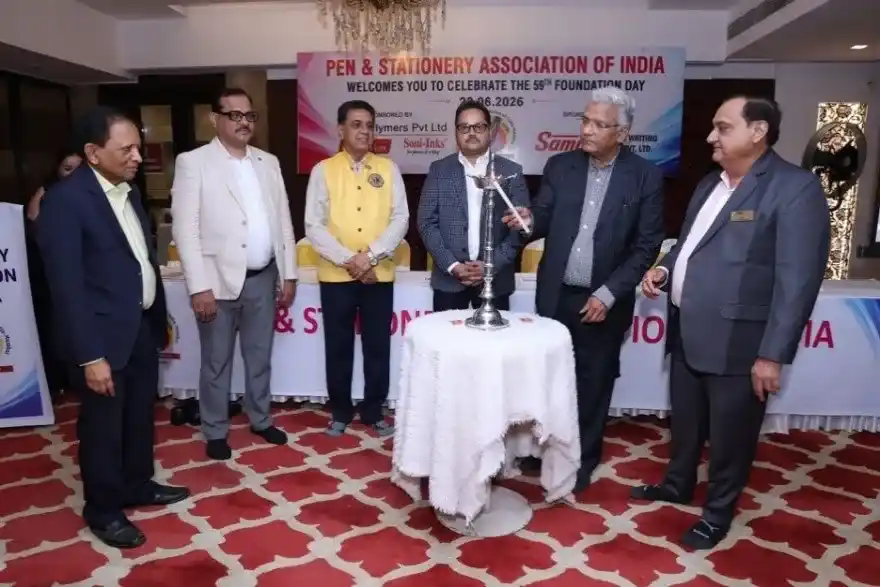 Lighting of the Lamp | 59th Foundation Day Celebration The traditional Lighting of the Lamp marked the auspicious beginning of the 59th Foundation Day Celebration of the Pen & Stationery Association of India in Mumbai.